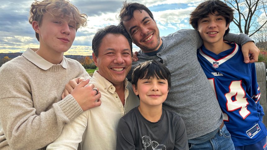 Josh Miller and his sons